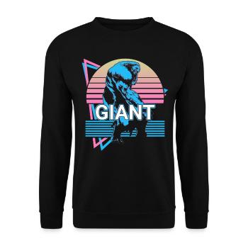 Créature mythique géante Mythe grec antique - Sweat-shirt Unisexe - noir - Devant - Alina (178cm) & Michal (187cm)