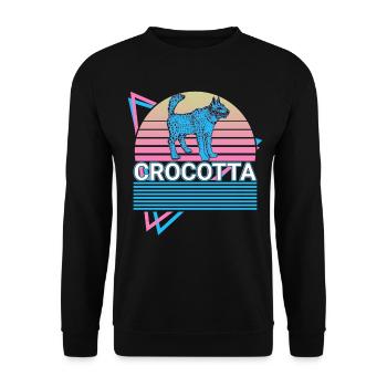 Crocotta Cynolycus créature mythique mythologie grecque - Sweat-shirt Unisexe - noir - Devant - Alina (178cm) & Michal (187cm)