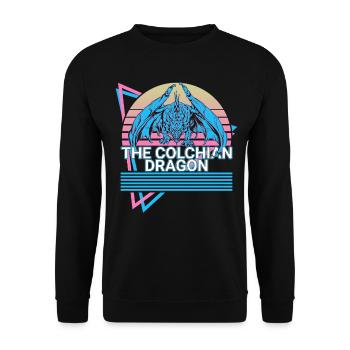 La créature mythique du dragon colchide mythe grec - Sweat-shirt Unisexe - noir - Devant - Alina (178cm) & Michal (187cm)