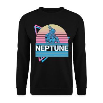 Neptune Dieu des Mers Mythologie romaine antique R - Sweat-shirt Unisexe - noir - Devant - Alina (178cm) & Michal (187cm)