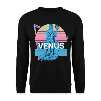 Vénus Dieu de l’Amour et de la Beauté Antiquité romaine - Sweat-shirt Unisexe - noir - Devant - Alina (178cm) & Michal (187cm)