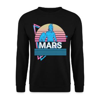 Mars God War Mythologie romaine antique Rétro - Sweat-shirt Unisexe - noir - Devant - Alina (178cm) & Michal (187cm)