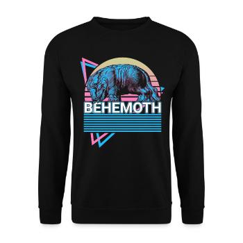 Behemoth Retro Jewish Mythology Hebrew - Unisex Sweatshirt - black - Front - Alina (178cm) & Michal (187cm)