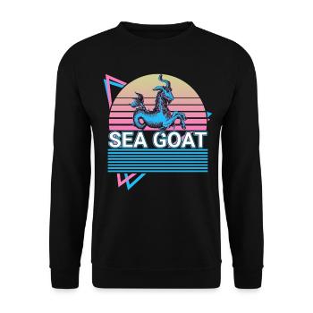 Chèvre de mer Créature mythique Mythologie juive - Sweat-shirt Unisexe - noir - Devant - Alina (178cm) & Michal (187cm)