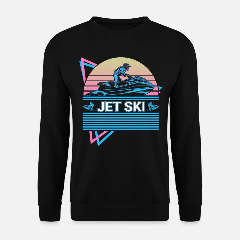 Jet Ski Retro - Unisex Pullover - Schwarz