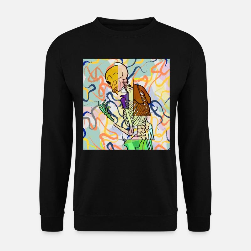 Avant Garde Aesthetic Skeleton - Unisex Sweatshirt - black
