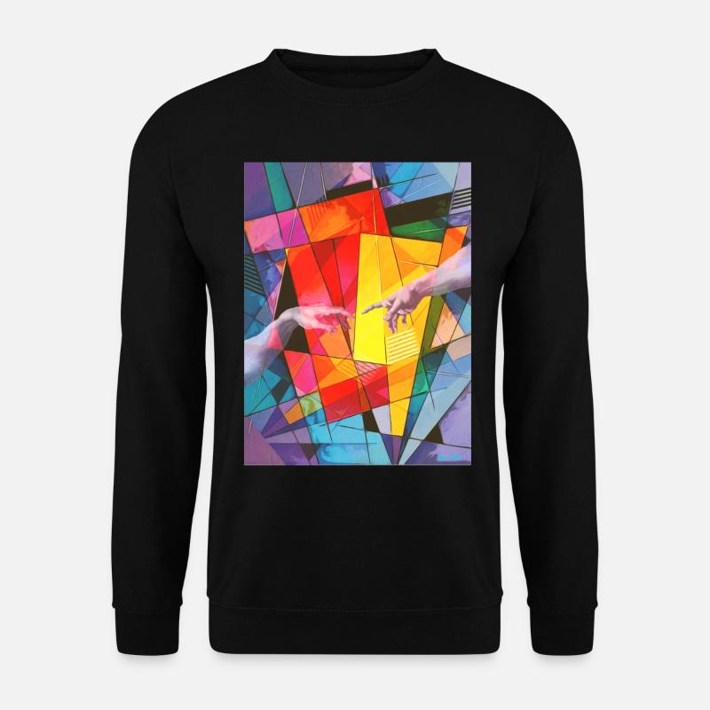 Avant Garde Aesthetic Creation Of Adam - Unisex Pullover - Schwarz