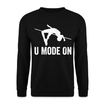 Fun Pole Vault Pole Vault Pole Vault - Unisex Sweatshirt - black - Front - Alina (178cm) & Michal (187cm)