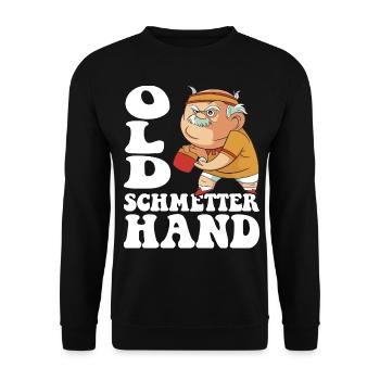 Old butterfly hand outfit for table tennis players - Unisex Sweatshirt - black - Front - Alina (178cm) & Michal (187cm)