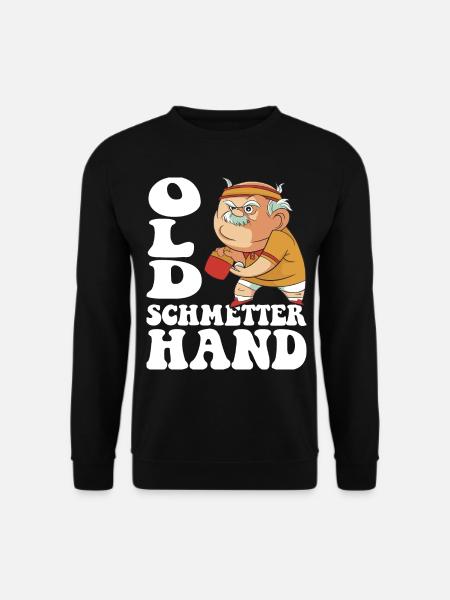 Old Schmetterhand Outfit für Tischtennisspieler - Unisex Pullover - Schwarz