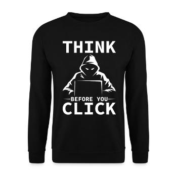 Cybersecurity Computer Security Cybersecurity - Unisex Sweatshirt - black - Front - Alina (178cm) & Michal (187cm)