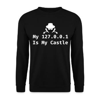 Cybersecurity Computer Security Cybersecurity - Unisex Sweatshirt - black - Front - Alina (178cm) & Michal (187cm)