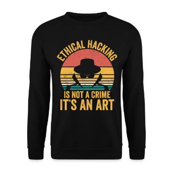 Cybersecurity Computer Security Cybersecurity - Unisex Sweatshirt - black - Front - Alina (178cm) & Michal (187cm)