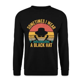 Cybersecurity Computer Security Cybersecurity - Unisex Sweatshirt - black - Front - Alina (178cm) & Michal (187cm)