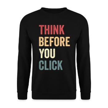 Cybersecurity Computer Security Cybersecurity - Unisex Sweatshirt - black - Front - Alina (178cm) & Michal (187cm)