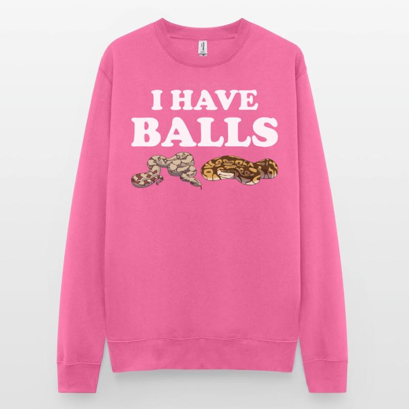 Drôle de boule Python Serpent Sweat-shirt Unisexe