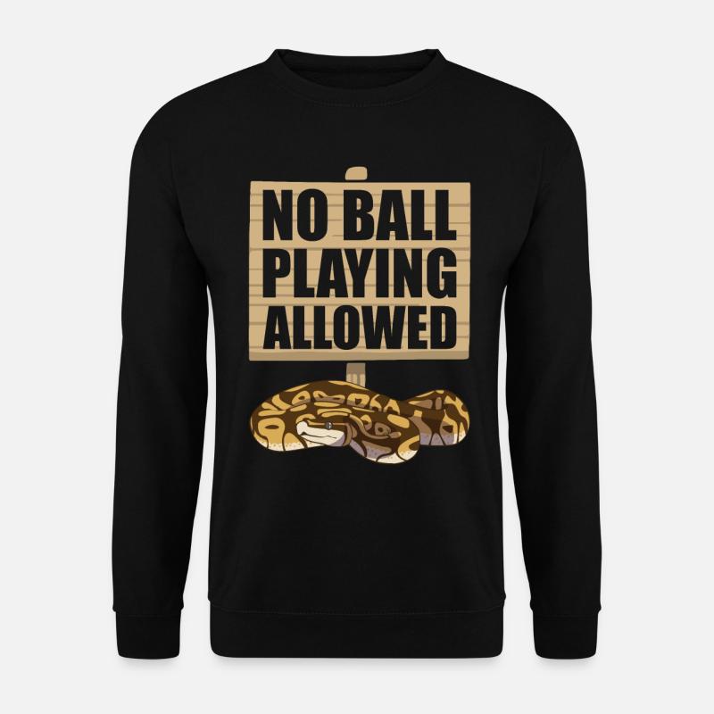 Drôle de boule Python Serpent - Sweat-shirt Unisexe - noir