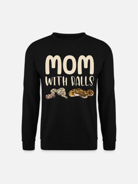 Lustige Kugelpython Schlange - Unisex Pullover - Schwarz