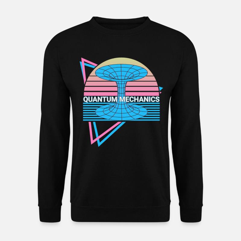 Quantum Mechanics Physics Retro - Unisex Sweatshirt - black