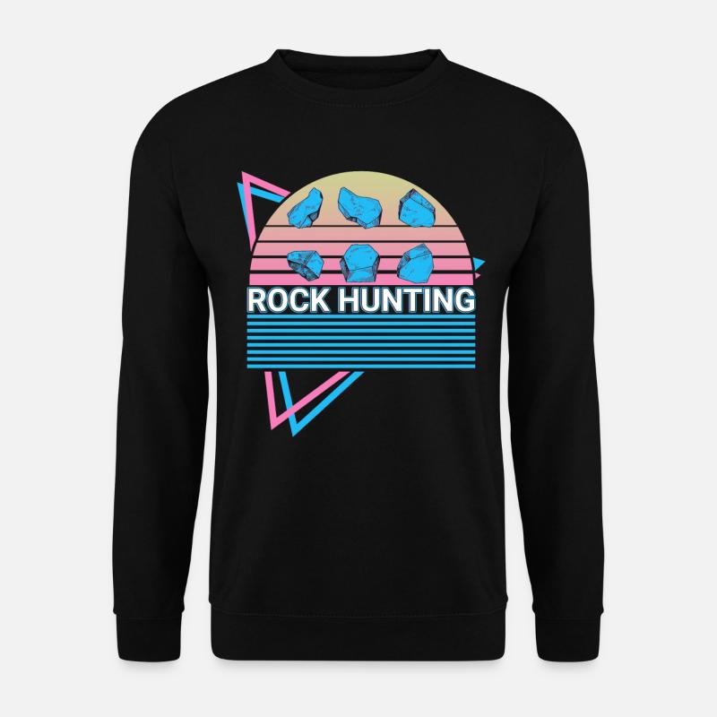 Rock Hunting Rock Hunter Retro - Unisex Pullover - Schwarz