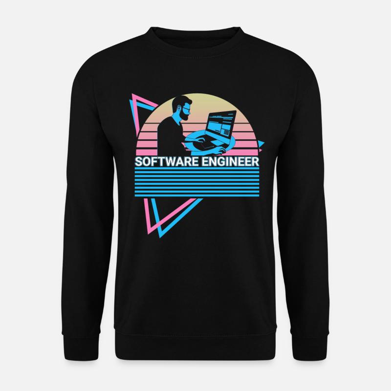 Software-Ingenieur Software Engineering Retro - Unisex Pullover - Schwarz