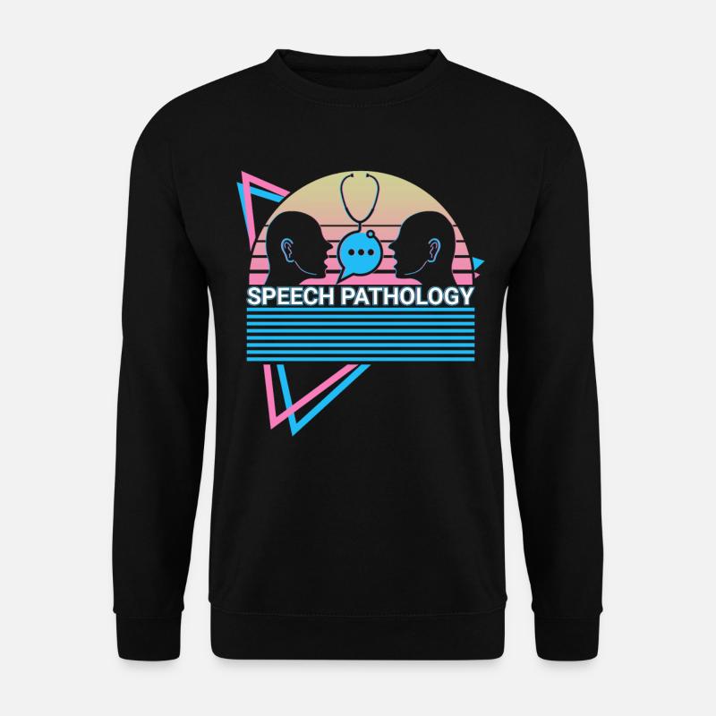 Speech Pathology Speech Pathologist Retro - Unisex Sweatshirt - black