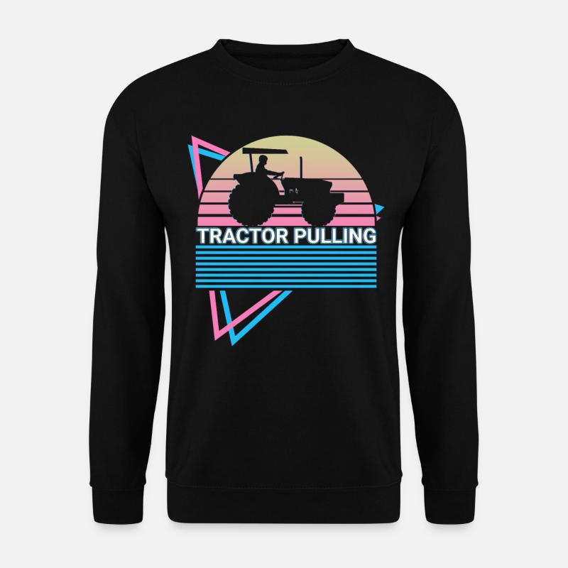 Tractor Pulling Retro - Unisex Sweatshirt - black
