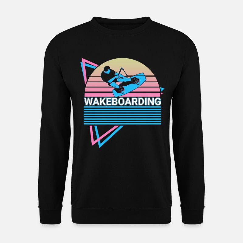 Wakeboarding Wakeboarder Retro - Unisex Sweatshirt - black