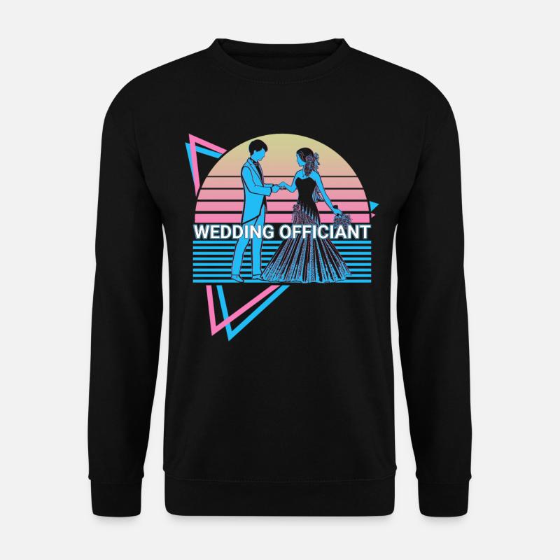 Hochzeitsoffizier Retro - Unisex Pullover - Schwarz