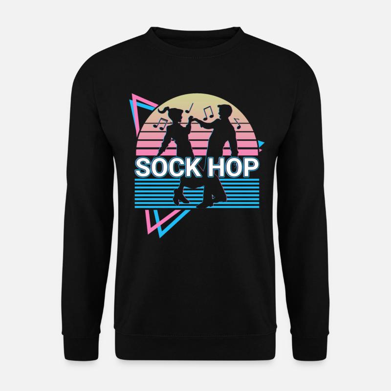 Sock Hop Retro - Unisex Pullover - Schwarz