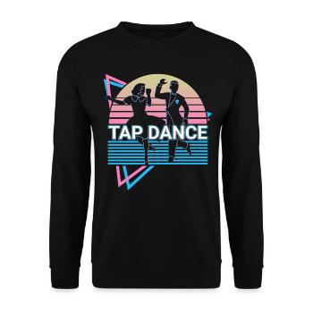 Claquettes Danse à claquettes Rétro - Sweat-shirt Unisexe - noir - Devant - Alina (178cm) & Michal (187cm)