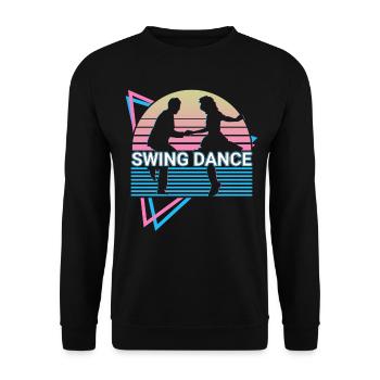 Swing Dance Swing Dance Retro - Unisex Sweatshirt - black - Front - Alina (178cm) & Michal (187cm)