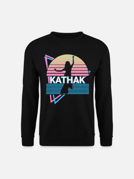 Kathak Indian Dance Rétro - Sweat-shirt Unisexe - noir
