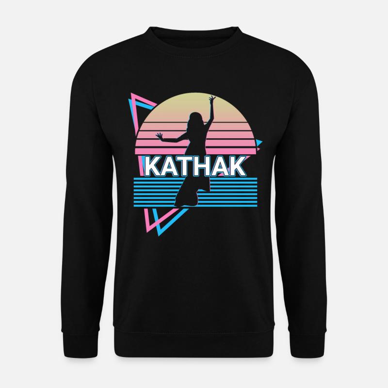 Kathak Indischer Tanz Retro - Unisex Pullover - Schwarz