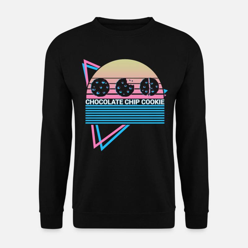 Schokoladenplätzchen Retro - Unisex Pullover - Schwarz