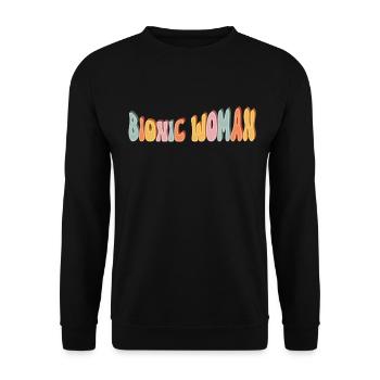Bionische Frau Prothesenchirurgie Empowerment - Unisex Pullover - Schwarz - Vorne - Alina (178cm) & Michal (187cm)