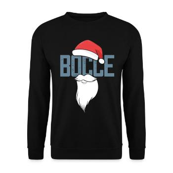 Bocce Santa Claus Bocce Ball avec Jack Bocci - Sweat-shirt Unisexe - noir - Devant - Alina (178cm) & Michal (187cm)