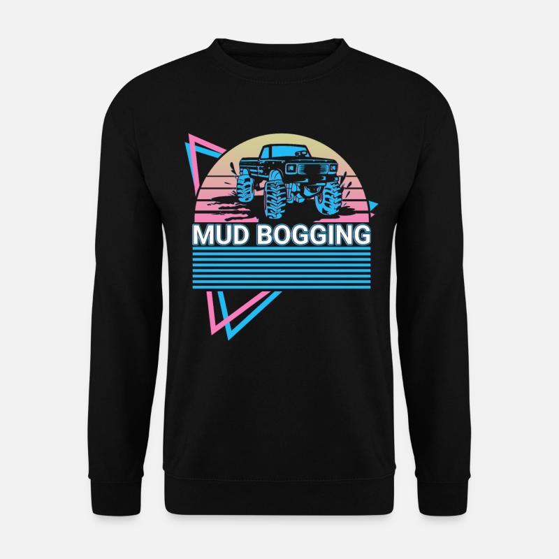 Mud Bogging Retro - Unisex Pullover - Schwarz
