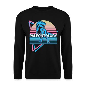 Paléontologie Rétro-Paléontologue - Sweat-shirt Unisexe - noir - Devant - Alina (178cm) & Michal (187cm)