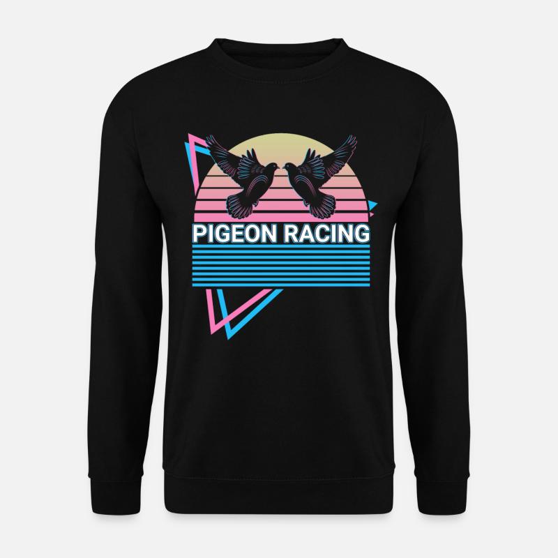 Taubenrennen Retro - Unisex Pullover - Schwarz