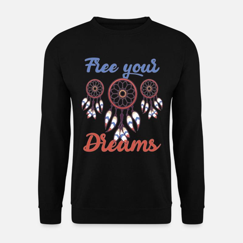 Träumen Traumfänger Traum Dream - Unisex Pullover - Schwarz