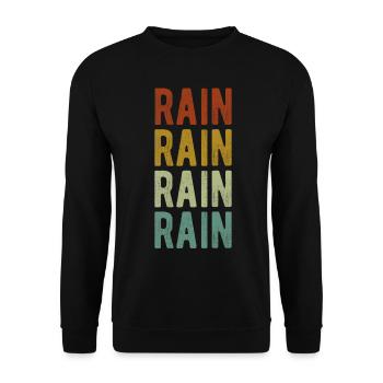 Rain City Rétro Vintage - Sweat-shirt Unisexe - noir - Devant - Alina (178cm) & Michal (187cm)
