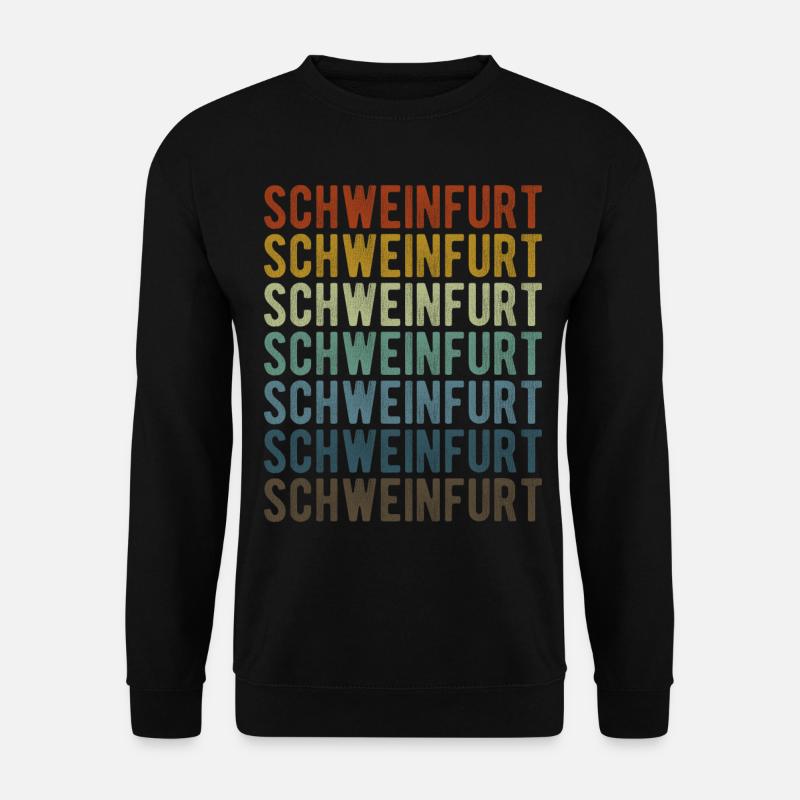Schweinfurt Stadt Retro Vintage - Unisex Pullover - Schwarz