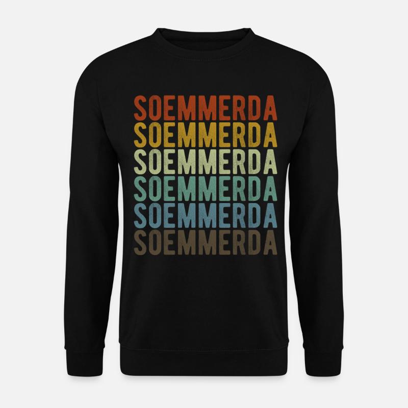 Soemmerda Stadt Retro Vintage - Unisex Pullover - Schwarz