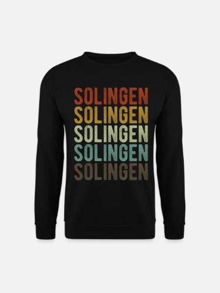 Solingen Stadt Retro Vintage - Unisex Pullover - Schwarz