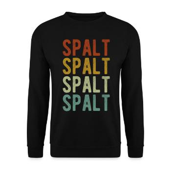 Spalt Stadt Retro Vintage - Unisex Sweatshirt - black - Front - Alina (178cm) & Michal (187cm)