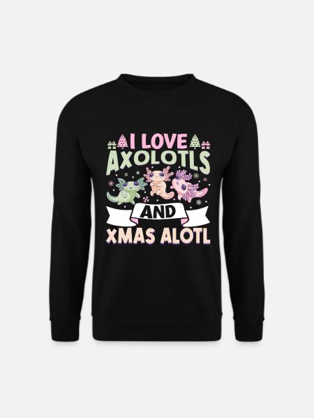 Axolotl Christmas - Unisex Sweatshirt - black