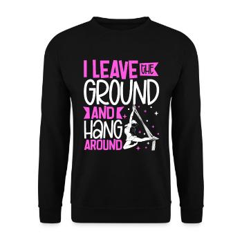 I leave the ground - Aerial Silk - Unisex Pullover - Schwarz - Vorne - Alina (178cm) & Michal (187cm)