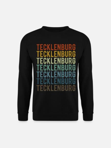 Tecklenburg Stadt Retro Vintage - Unisex Pullover - Schwarz