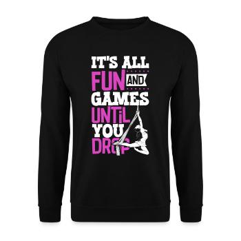 Tout est amusant et jeux jusqu’à - Aerial Silk - Sweat-shirt Unisexe - noir - Devant - Alina (178cm) & Michal (187cm)